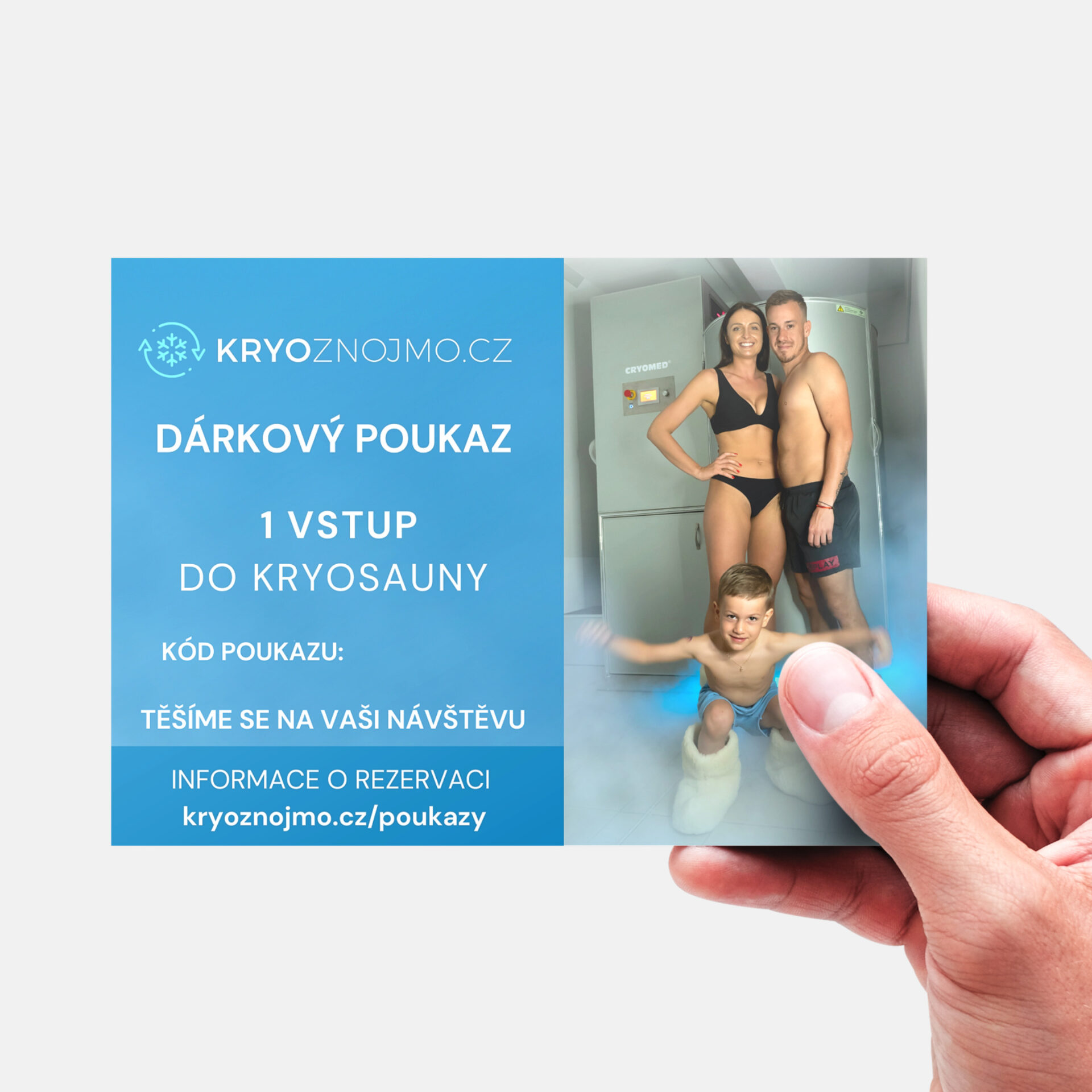 Dárkový poukaz na 1 vstup do kryosauny