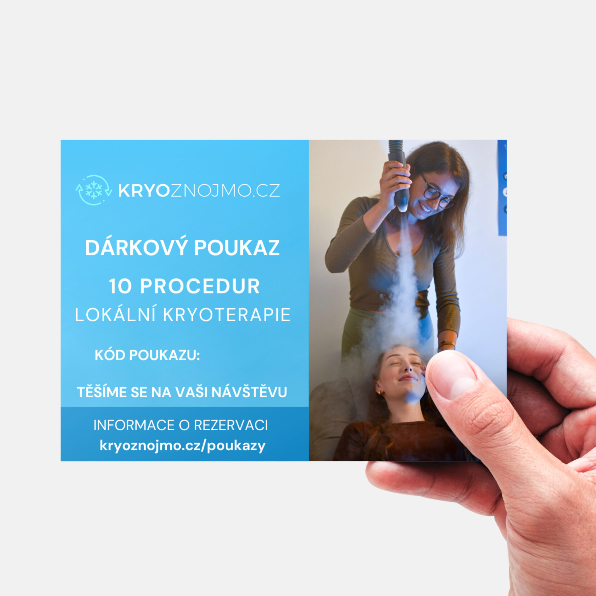 Dárkový poukaz 10x3 minuty lokální kryoterapie