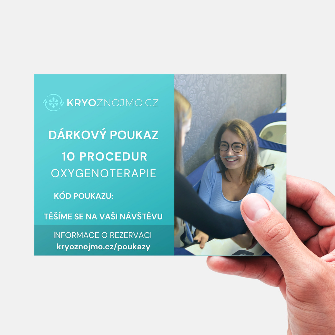 Dárkový poukaz na oxygenoterapii 10x70 minut